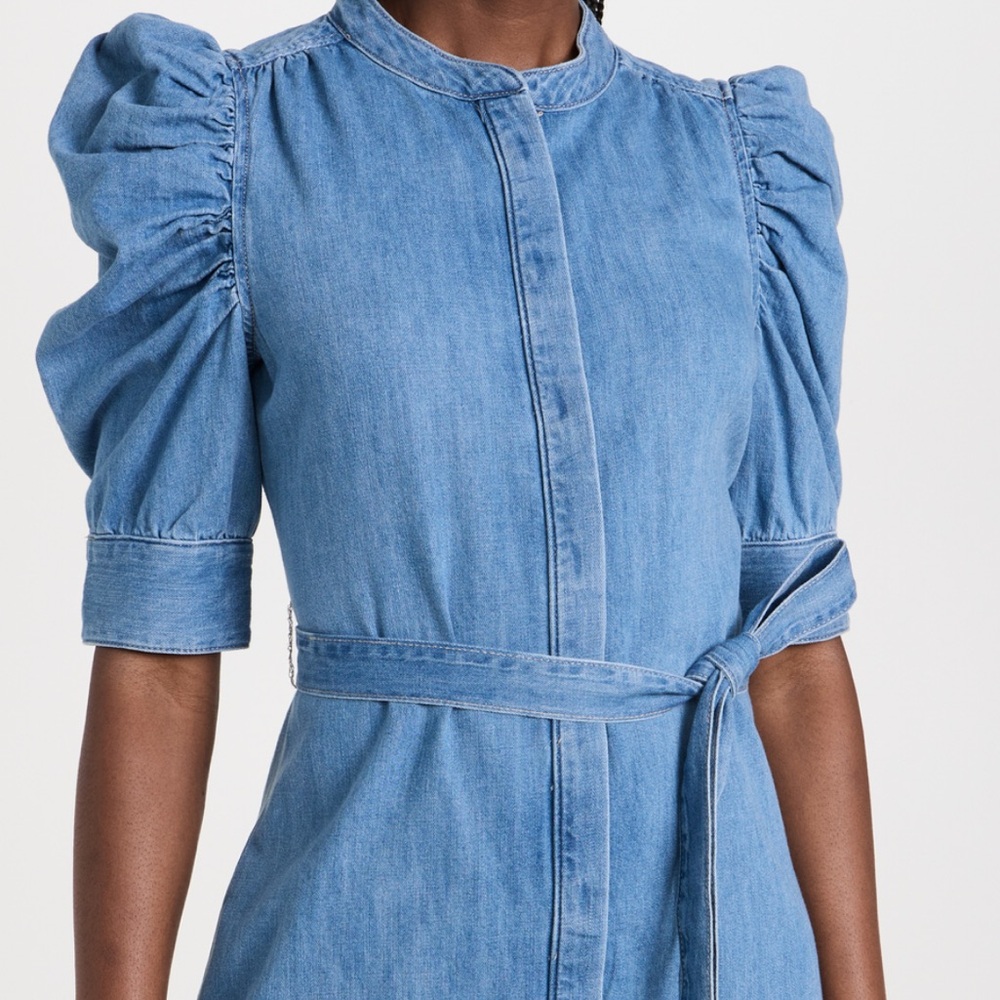 Frame Belted Denim Dress